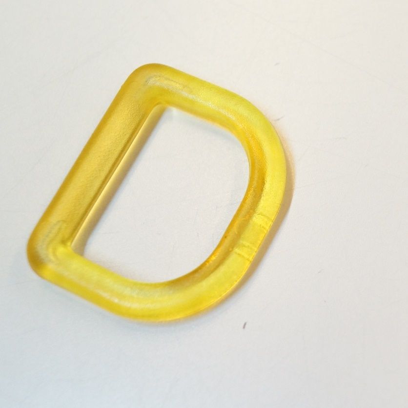 Rucksackschnalle, D-Ring und Karabiner - halbtransparent