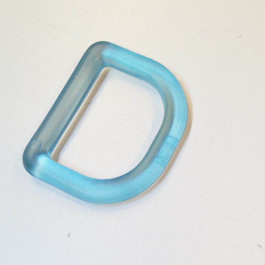 Rucksackschnalle, D-Ring und Karabiner - halbtransparent