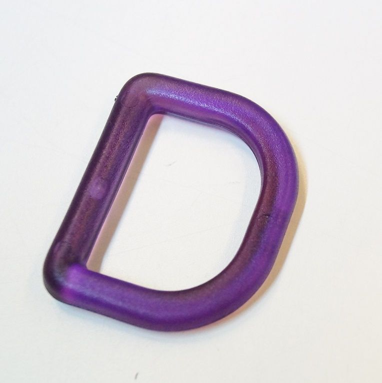 Rucksackschnalle, D-Ring und Karabiner - halbtransparent