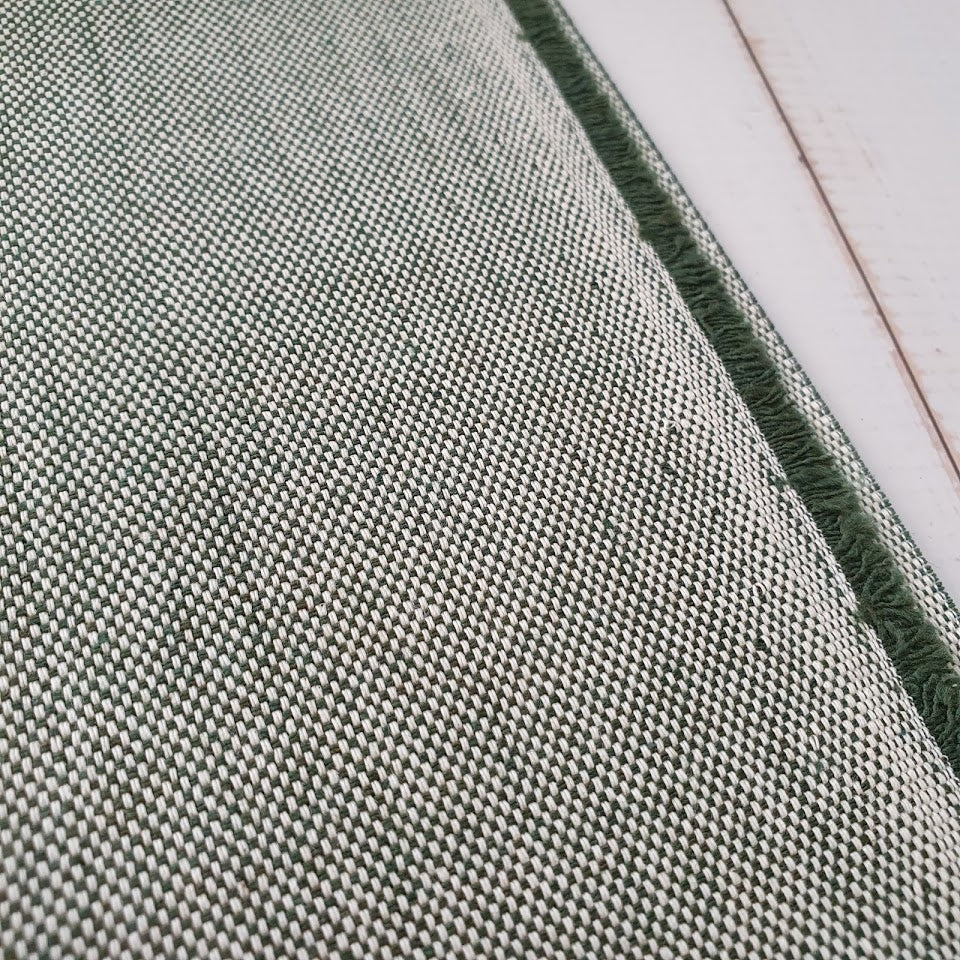Melierter Uni Canvas - grün
