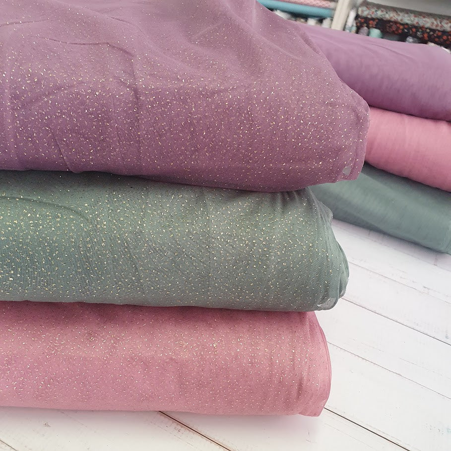 Gold Sprinkle Soft Tüll