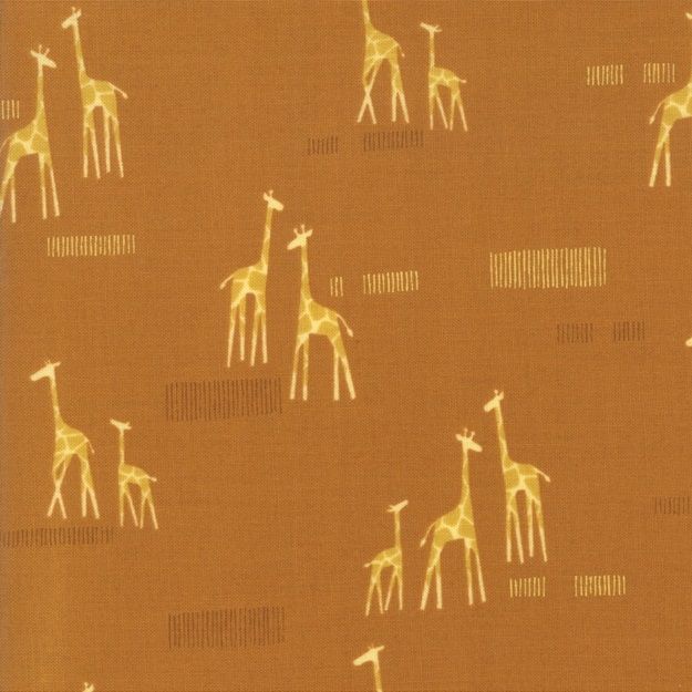 Moda Fabrics - Safari Life - Giraffen - amber