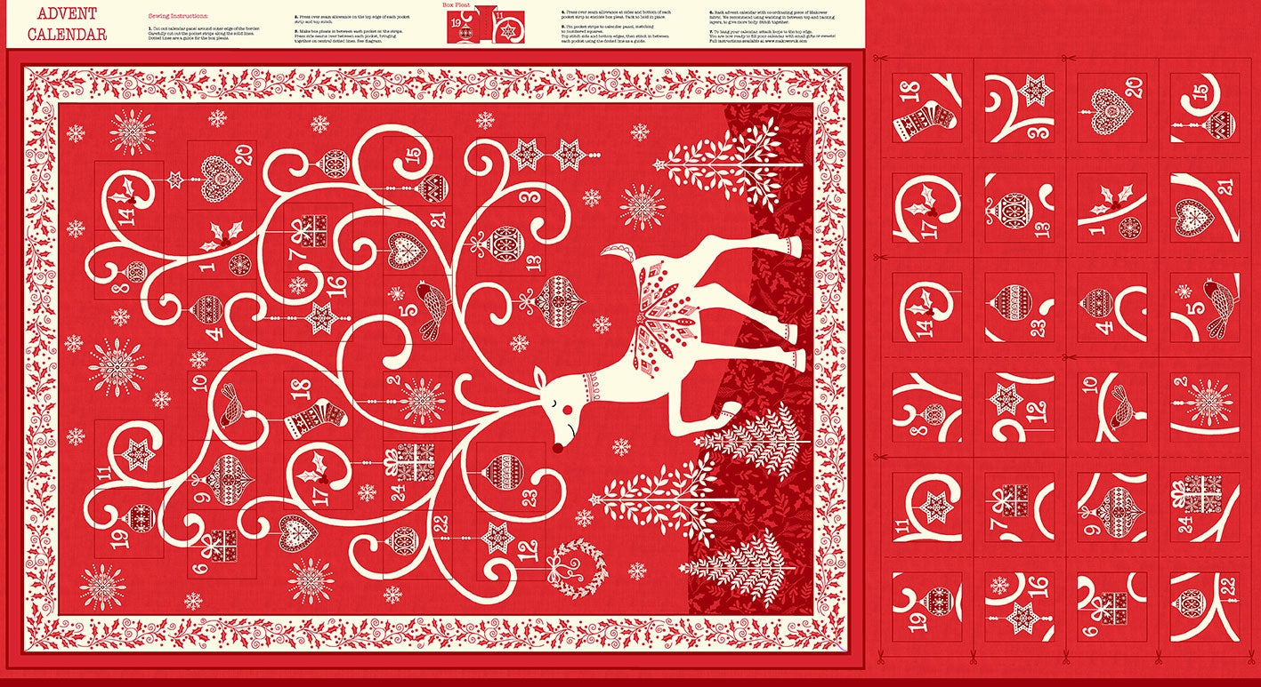 Makower - Scandi - Advent - rot