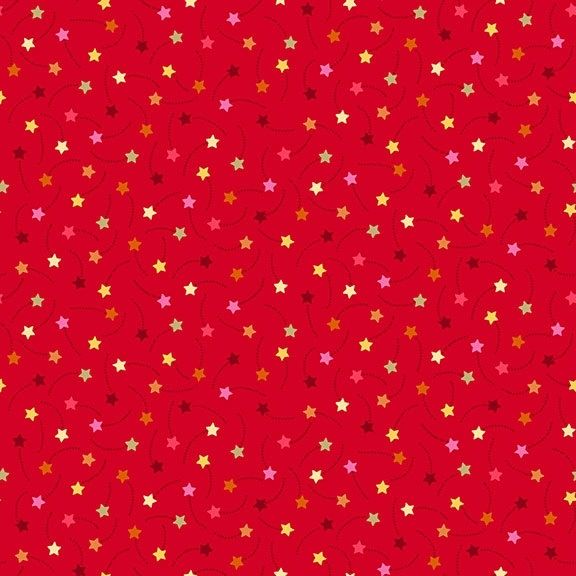 Makower - Shooting Stars - rot