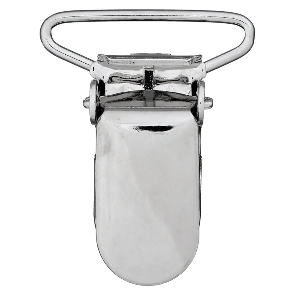 Hosenträgerclip silber