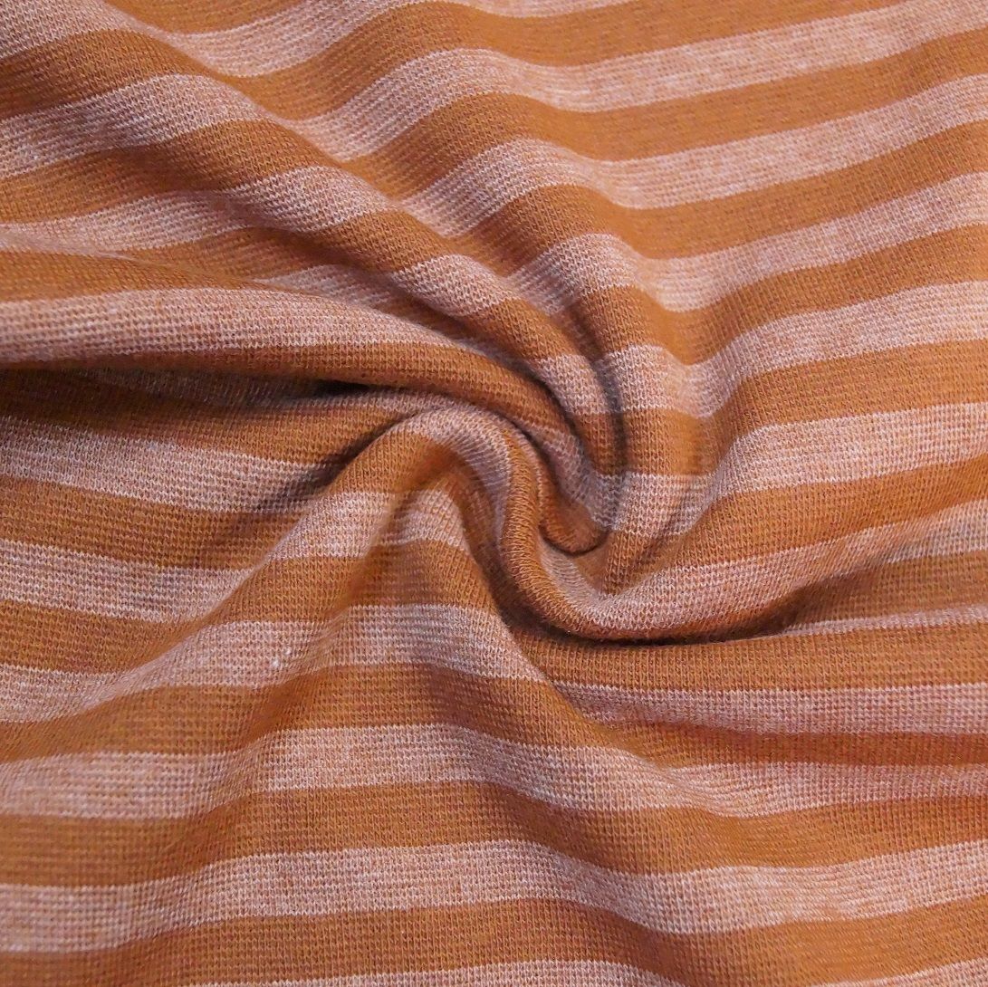 Ringelbündchen braun-hellbraun meliert im Schlauch