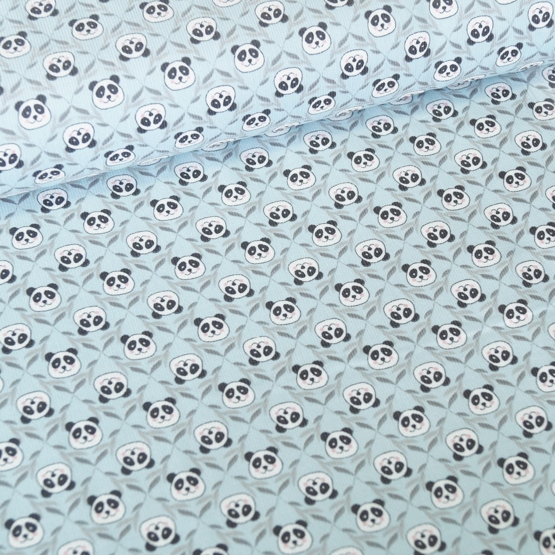 Hilco - Feincord - Panda - hellblau