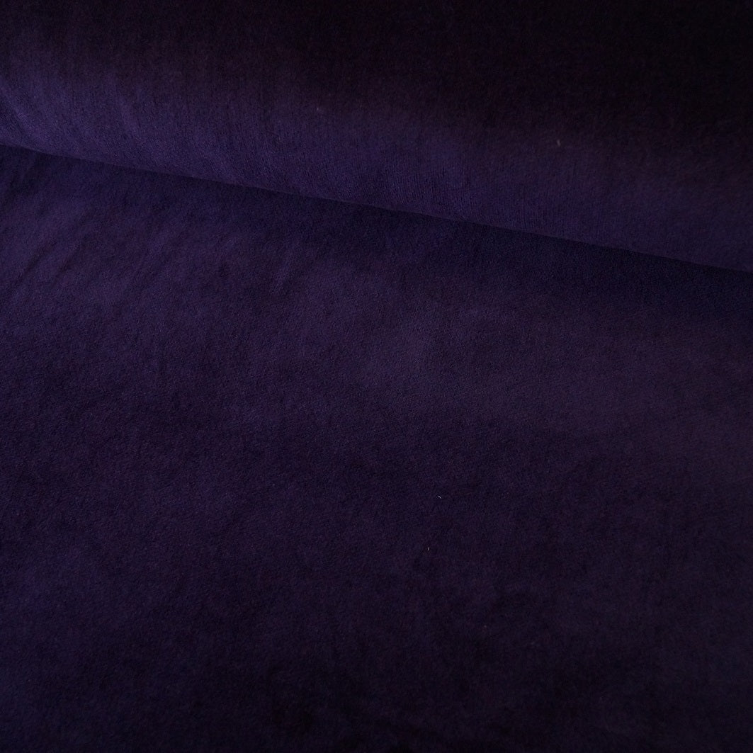Uni Stretch Velour - dunkles lila