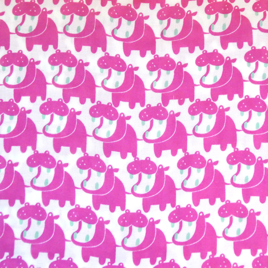 Double Gauze - Nilpferde pink