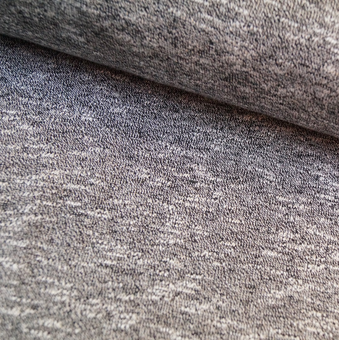 Hilco "Sol y Mar" Strickstoff - schwarz melange