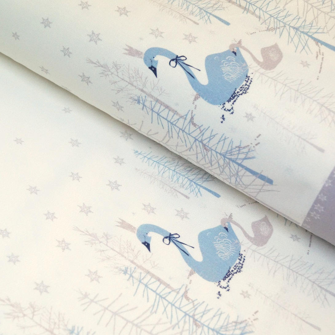 Hilco "Swan Border" naturweiss - Bordürenjersey