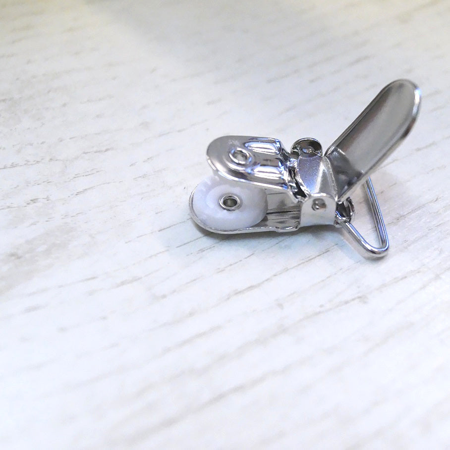 Hosenträgerclip silber