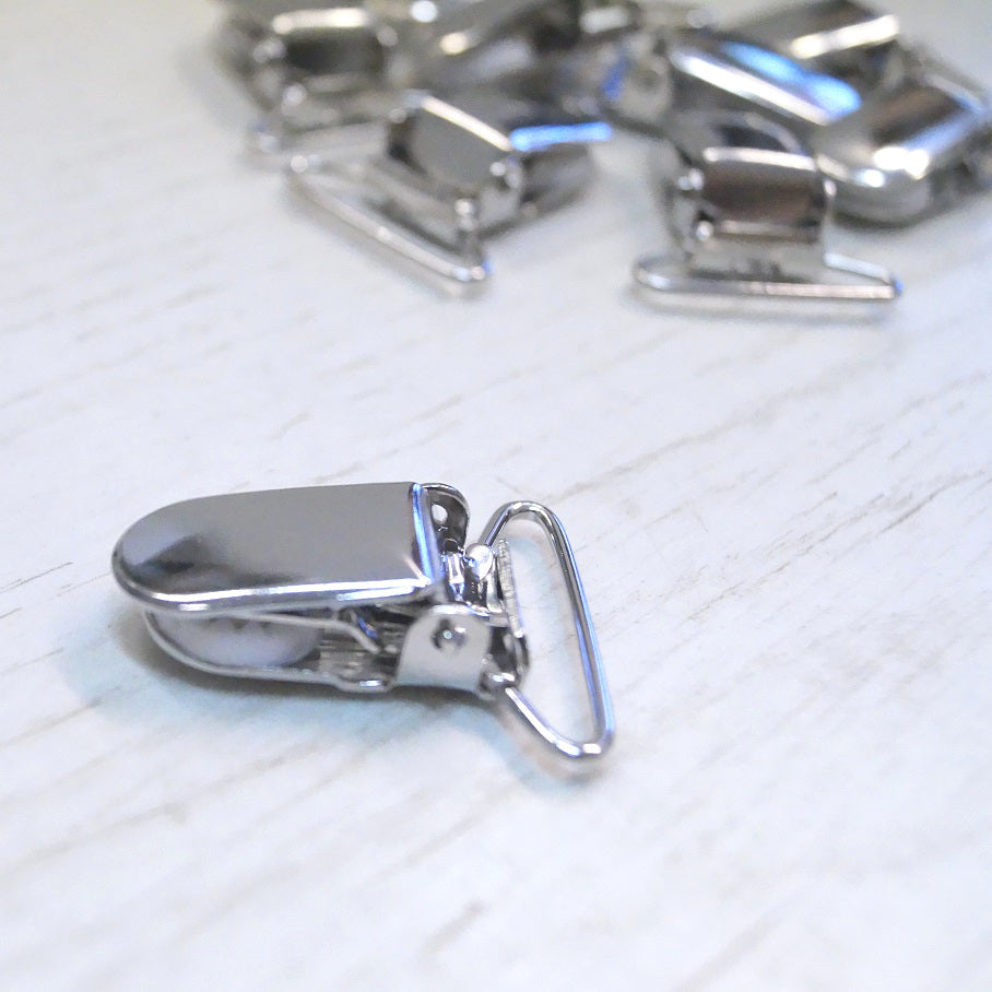 Hosenträgerclip silber