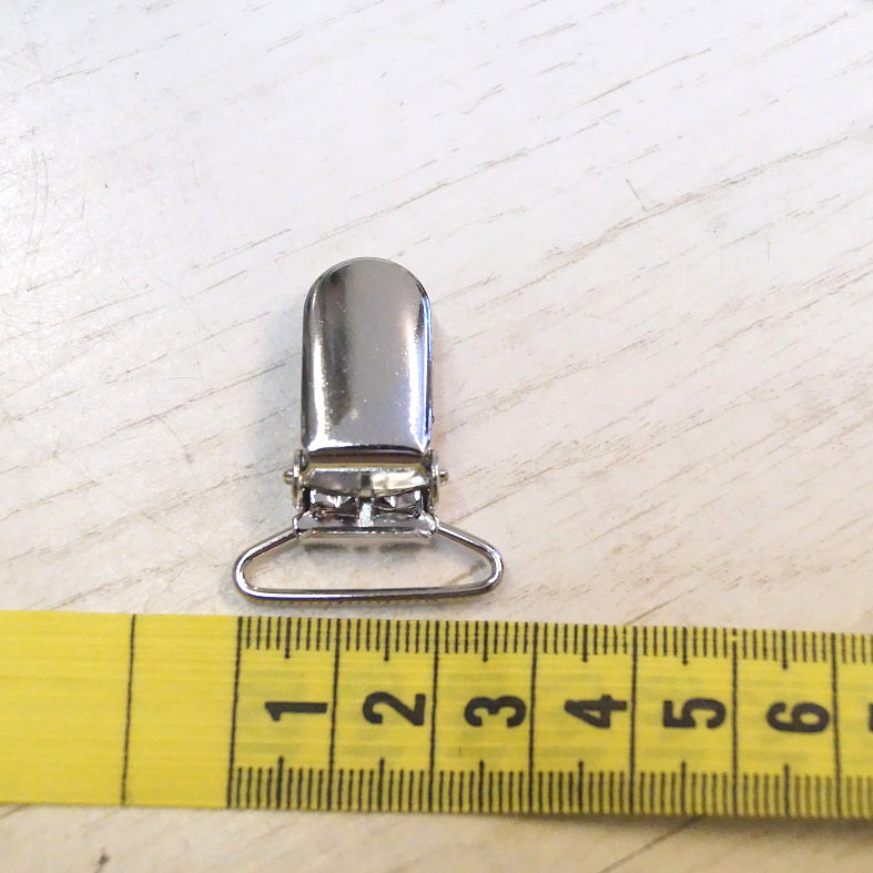 Hosenträgerclip silber