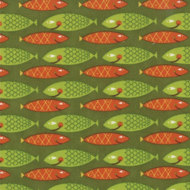 Moda Fabrics - S´more Love - Schools out - grün