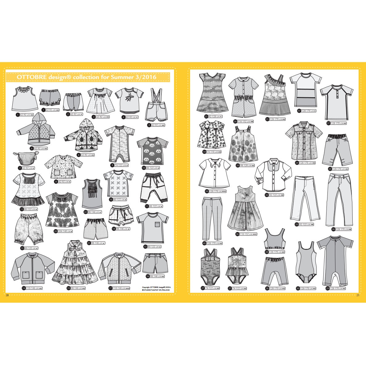 Ottobre kids fashion Größe 62-170 Sommer 03/2016