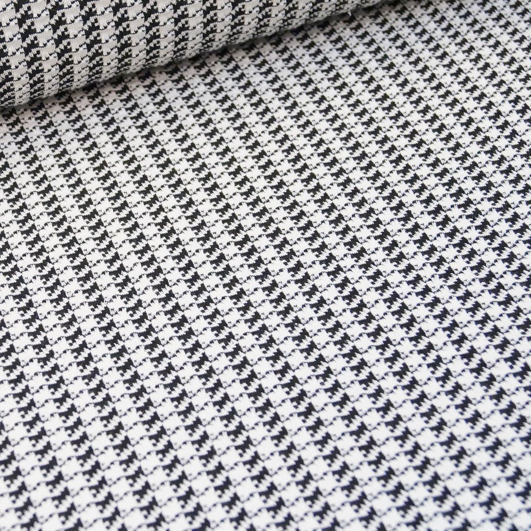 Hilco Jacquard Jersey - Estefania - schwarz-weiß