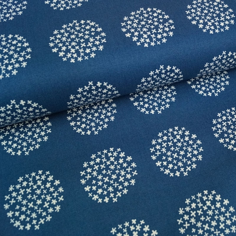 Heavy Canvas - Flower Dot - dunkelblau