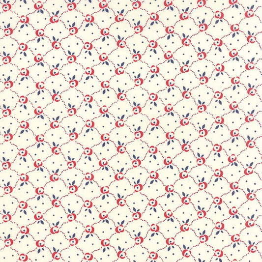 Moda Fabrics - Fresh Air - Floral Bandana weiss