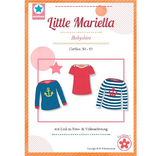 Little Mariella - Farbenmix Mädchenshirt Schnittmuster