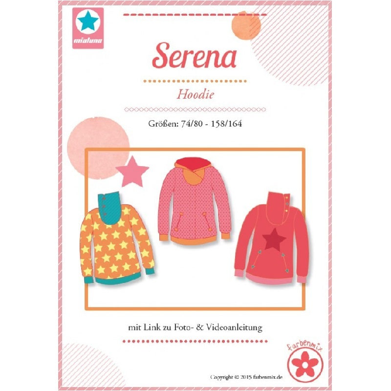 Serena - Farbenmix Hoodie Schnittmuster